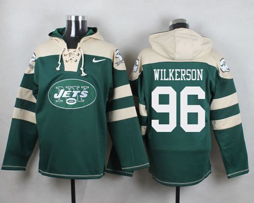 Nike Jets #96 Muhammad Wilkerson Green Player Pullover NFL Hoodie